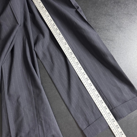 Chaps Ralph‎ Lauren Mens Suit 48L 40W Blue Pinstripe Two Button Blazer & Pants - Picture 12 of 14